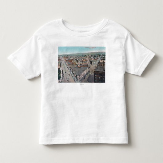 LuchtvaartUitzicht van de stad Oakland, CA Kinder Shirts (Voorkant)