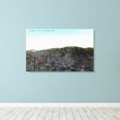 LuchtvaartUitzicht van de stad Sonora, CA Canvas Afdruk (Insitu (Houten vloer))