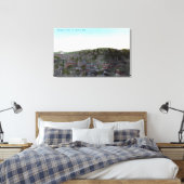 LuchtvaartUitzicht van de stad Sonora, CA Canvas Afdruk (Insitu (Slaapkamer))