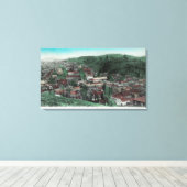 LuchtvaartUitzicht van de stad Sonora, CA Canvas Afdruk (Insitu (Houten vloer))