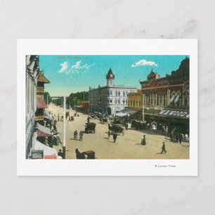 LuchtvaartUitzicht van I StreetModesto, CA Briefkaart