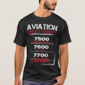 Luchtvaartvalscodes - Funny Tshirt voor piloten (Voorkant)