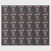 Luchtvaartvalscodes - Funny Tshirt voor piloten Cadeaupapier (Vlak)