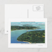 Luchtvaartverkeer Uitzicht Somes Sound Entrance Briefkaart (Voorkant / Achterkant)