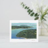 Luchtvaartverkeer Uitzicht Somes Sound Entrance Briefkaart (Staand voorkant)