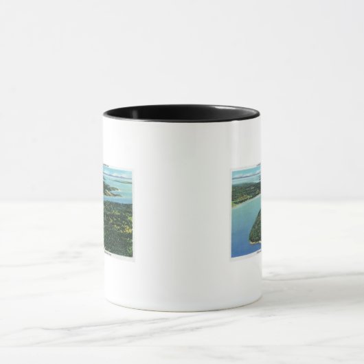 Luchtvaartverkeer Uitzicht Somes Sound Entrance Mok (Midden)