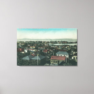 Luchtvaartverkeer Uitzicht van de stad en Mare Canvas Afdruk