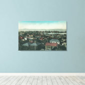 Luchtvaartverkeer Uitzicht van de stad en Mare Canvas Afdruk (Insitu (Houten vloer))