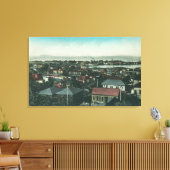 Luchtvaartverkeer Uitzicht van de stad en Mare Canvas Afdruk (Insitu (Woonkamer))