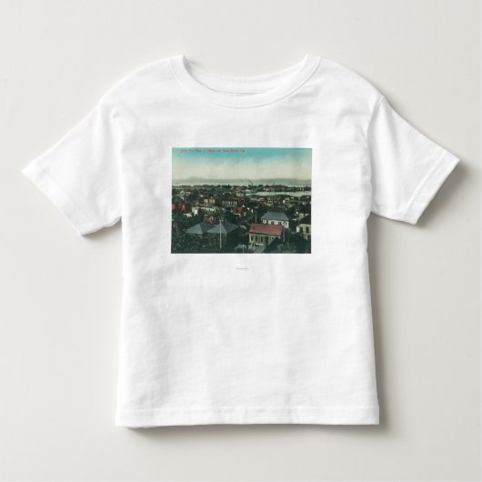 Luchtvaartverkeer Uitzicht van de stad en Mare Kinder Shirts (Voorkant)