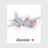 Luchtvaartvliegtuig Sticker (Vel)