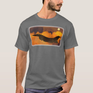 Luchtvaartvliegtuig vuurwapen valk Jet vuurwerkvli T-shirt