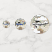 Luchtvaartvliegtuigen en  Wereldkaart Confetti (Voorkanten)