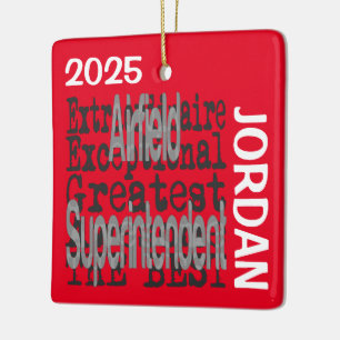 Luchtveldbeheerder Extraordinaire Aangepast Keramisch Ornament