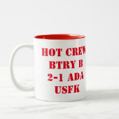 Luchtverdedigingsartillerie Drinkware Tweekleurige Koffiemok (Links)