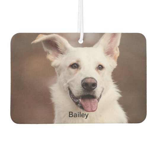 Luchtverfrisser | Aangepaste foto, tekst, Logo (Voorkant)