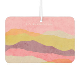 Luchtverfrisser Abstract gelaagd papierlandschap i