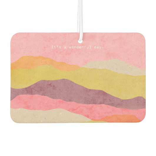 Luchtverfrisser Abstract gelaagd papierlandschap i (Voorkant)