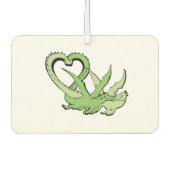 Luchtverfrisser Draken Paar Staart Van Hartliefde (Voorkant)