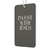 Luchtverfrisser 'Investeer met Jezus' (Links)