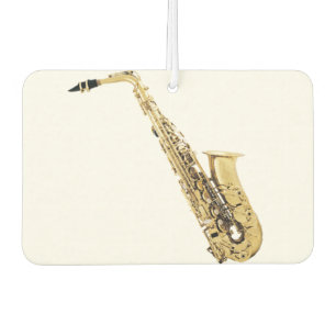luchtverfrisser met saxofoon