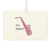 luchtverfrisser met saxofoon (Achterkant)