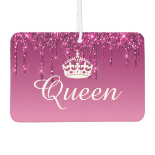 Luchtverfrisser - Queen Crown Drip Glitter Magenta