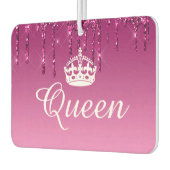 Luchtverfrisser - Queen Crown Drip Glitter Magenta (Links)