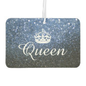 Luchtverfrisser - Queen Crown Glitter Blauw (Achterkant)