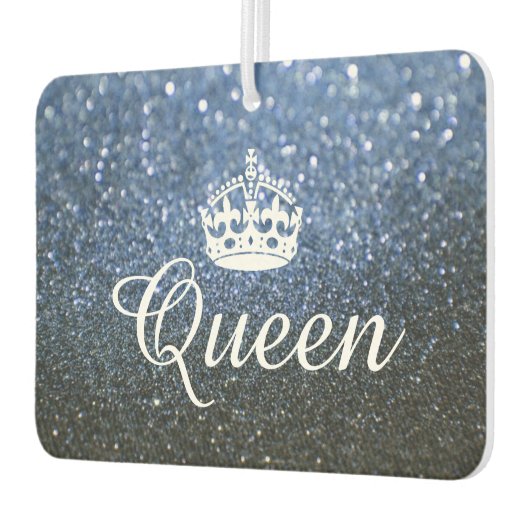 Luchtverfrisser - Queen Crown Glitter Blauw (Links)