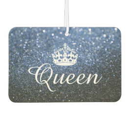 Luchtverfrisser - Queen Crown Glitter Blauw