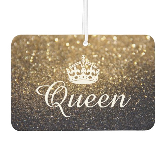 Luchtverfrisser - Queen Crown Glitter Goud (Voorkant)