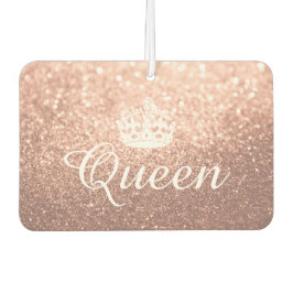 Luchtverfrisser - Queen Crown Glitter Roos Gold