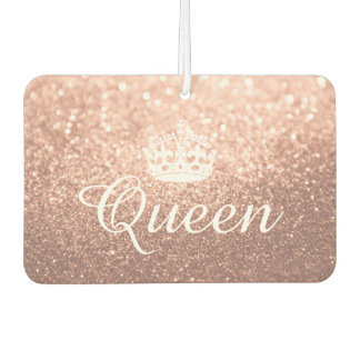 Luchtverfrisser - Queen Crown Glitter Roos Gold