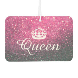 Luchtverfrisser - Queen Crown Glitter Roze