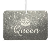 Luchtverfrisser - Queen Crown Glitter Zilver (Voorkant)