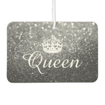 Luchtverfrisser - Queen Crown Glitter Zilver