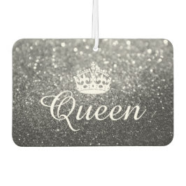 Luchtverfrisser - Queen Crown Glitter Zilver