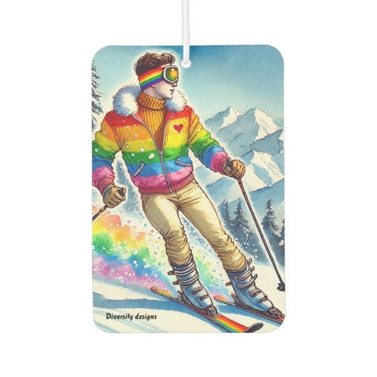 Luchtverfrisser - Skiën met trots (Voorkant)