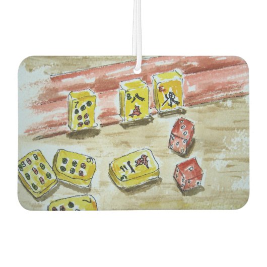 Luchtverfrisser voor de Mah Jong (mahjong) Lover (Voorkant)