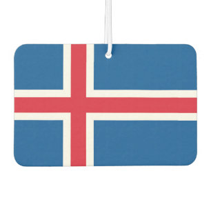 Luchtverfrissers met vlag van IJsland Luchtverfrisser