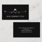 Luchtverkeersbeheer en luchthavenactiviteiten visitekaartje (Voorkant / Achterkant)