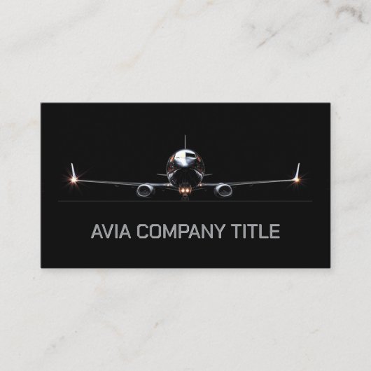 Luchtverkeersbeheer en luchthavenactiviteiten visitekaartje (Voorkant)