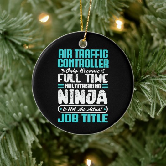 Luchtverkeersleider Functie Titel Beroep Grappig Keramisch Ornament (Boom)