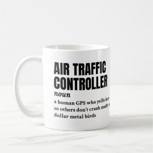 Luchtverkeersleider - Grappige definitie Koffiemok