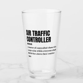 Luchtverkeersleider - Grappige taakdefinitie Glas