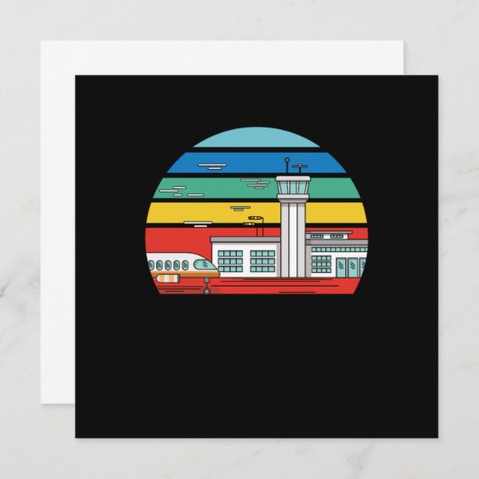 Luchtverkeersleider in kaart (Voorkant / Achterkant)