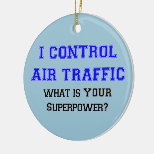 luchtverkeersleider keramisch ornament (Links)