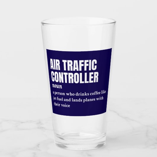 Luchtverkeersleider - Luchtvaartdefinitie Glas (Voorkant)