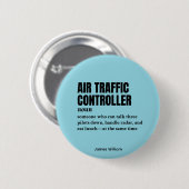Luchtverkeersleider – Tower Humor Definition Ronde Button 5,7 Cm (Voorkant /achterkant)